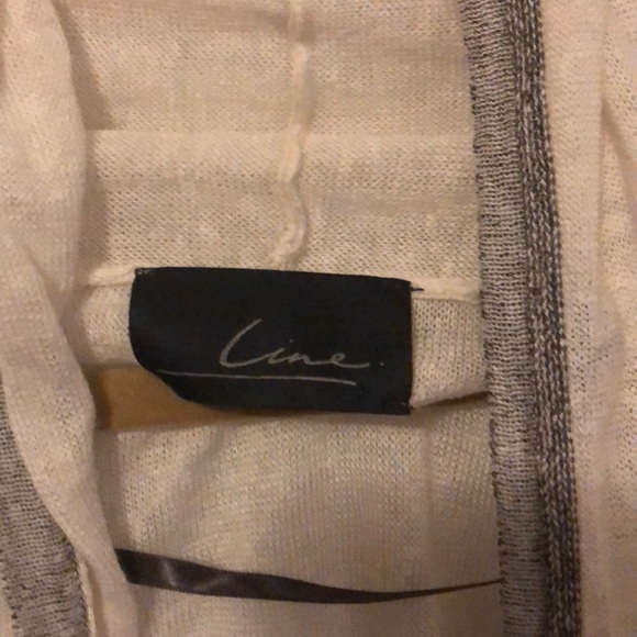 Lightweight striped linen cardigan - Picture 2 of 5